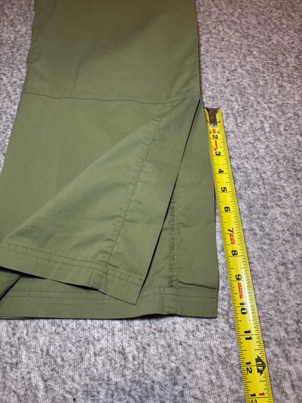 Be Present Women’s Yoga Pants Wide-Leg Capri Olive Green Small Rare - Picture 11 of 11